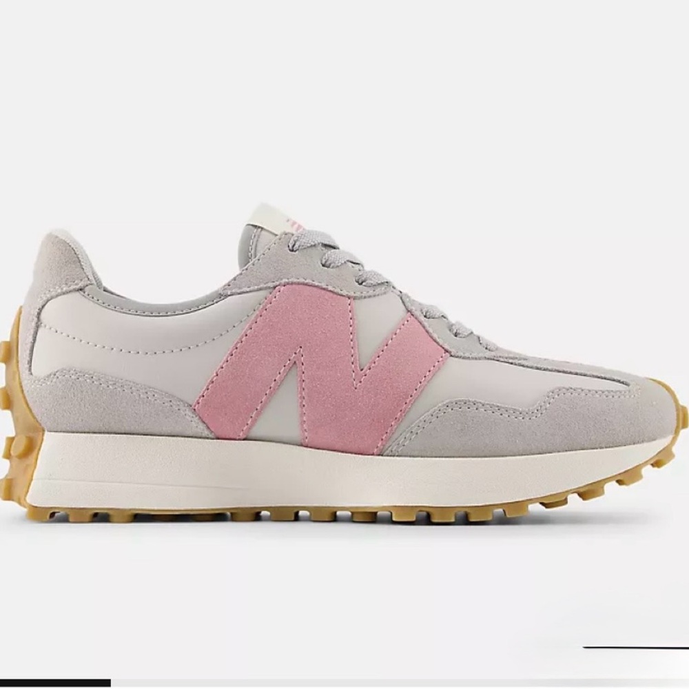 NEW BALANCE 327 IN RAINCLOUD/PINK TAFFY COMBO🌧️🍬🩶🩷